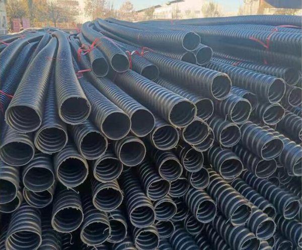 塑料波纹管货到工地